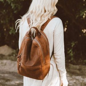 HOBO Maddox Heritage Hide Leather Backpack